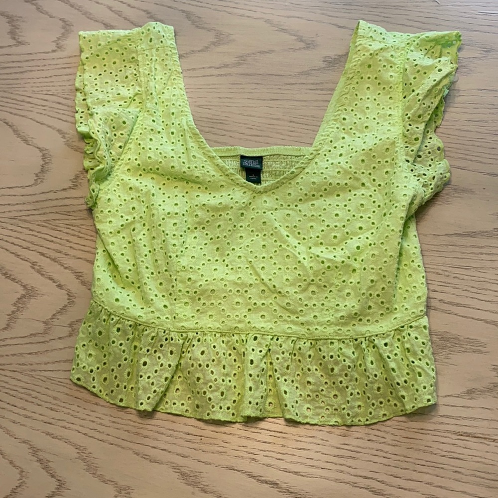 Wild Fable Eyelet Crop Top